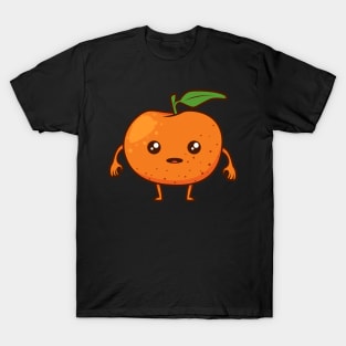 Kawaii Cartoon Tangerine T-Shirt
